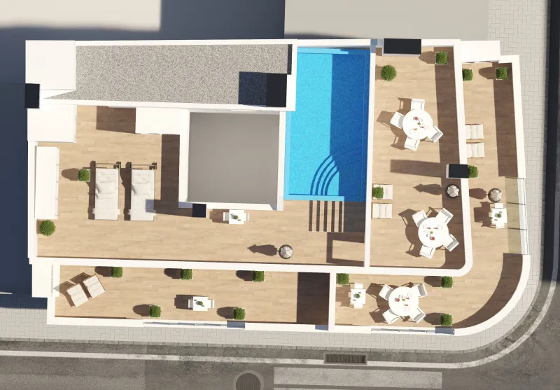 Moderní novostavby v centru Torrevieja