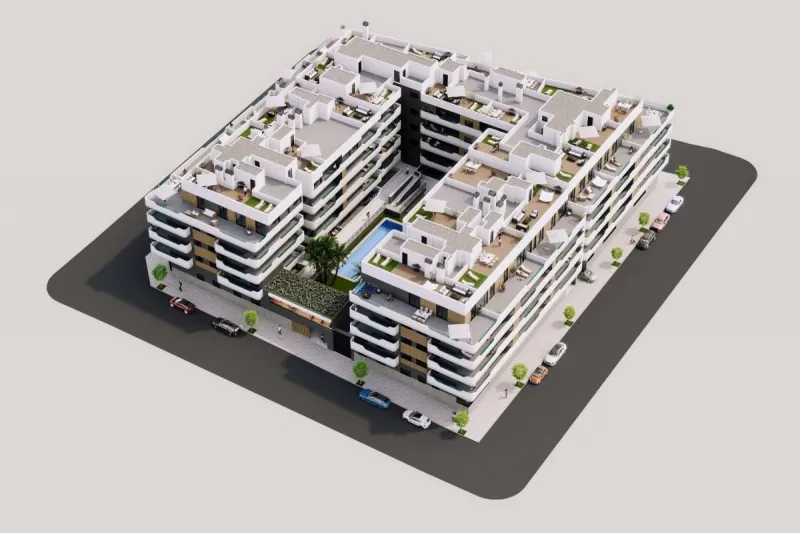 Novostavby apartmánů v Orihuela Costa - Playa Flamenca
