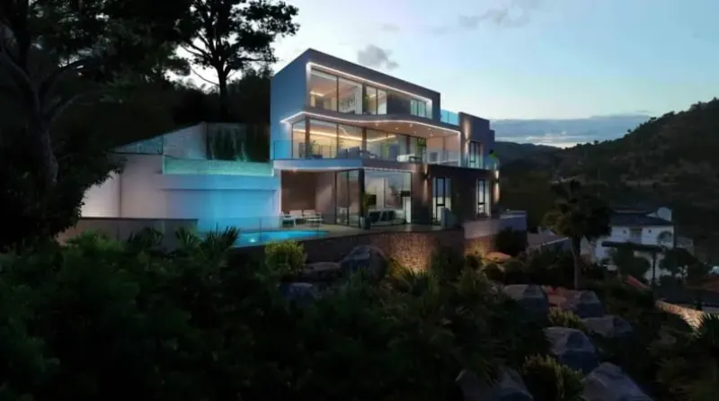 Impresionante villa con diseño contemporáneo