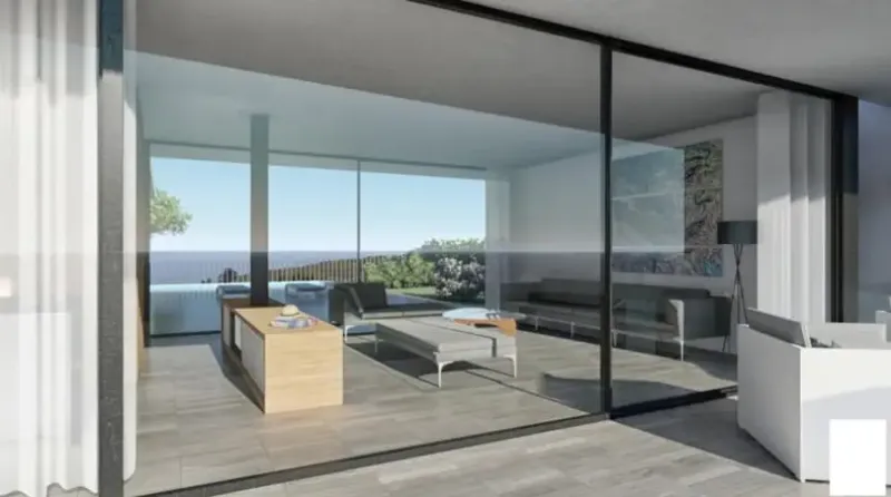 Cautivadora villa de proyecto contemporáneo