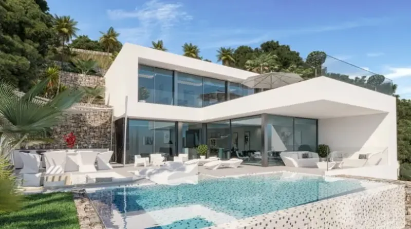 Villa contemporánea con una elegancia costera