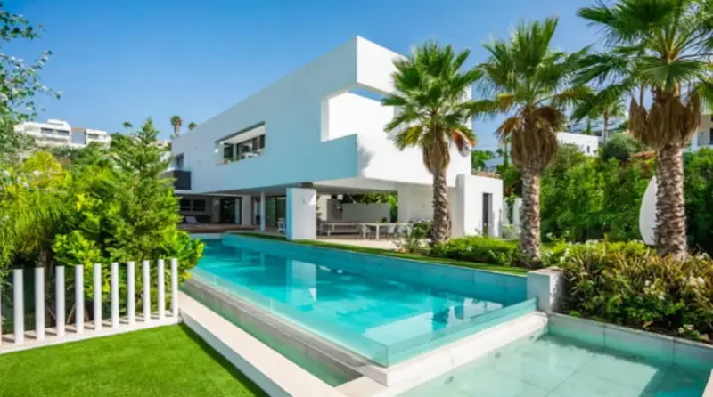 Villa ecológica con un diseño moderno