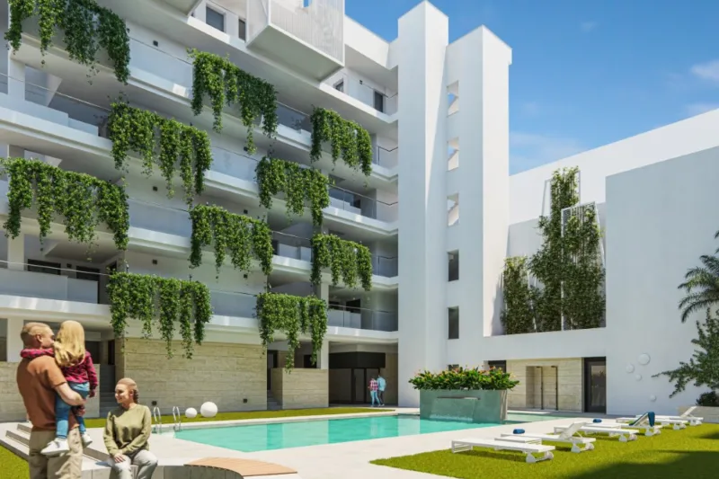 Attractive new apartments right next to Los Locos beach in Torrevieja.