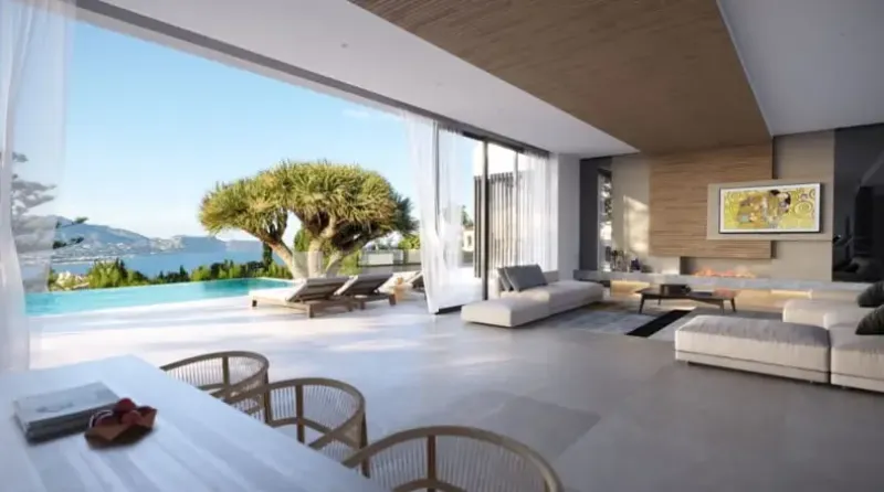 Exquisita villa con vistas al mar