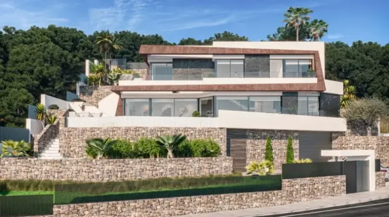 Villa de lujo de proyecto contemporáneo