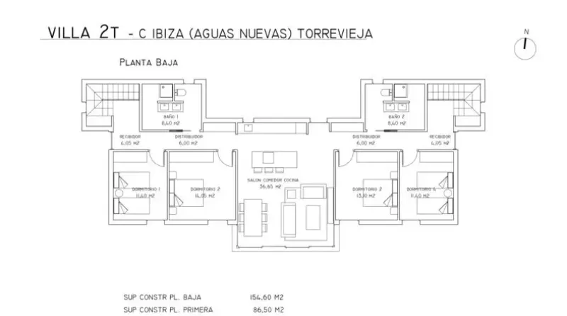 VILLA MODEL 2T EN AGUAS NUEVAS